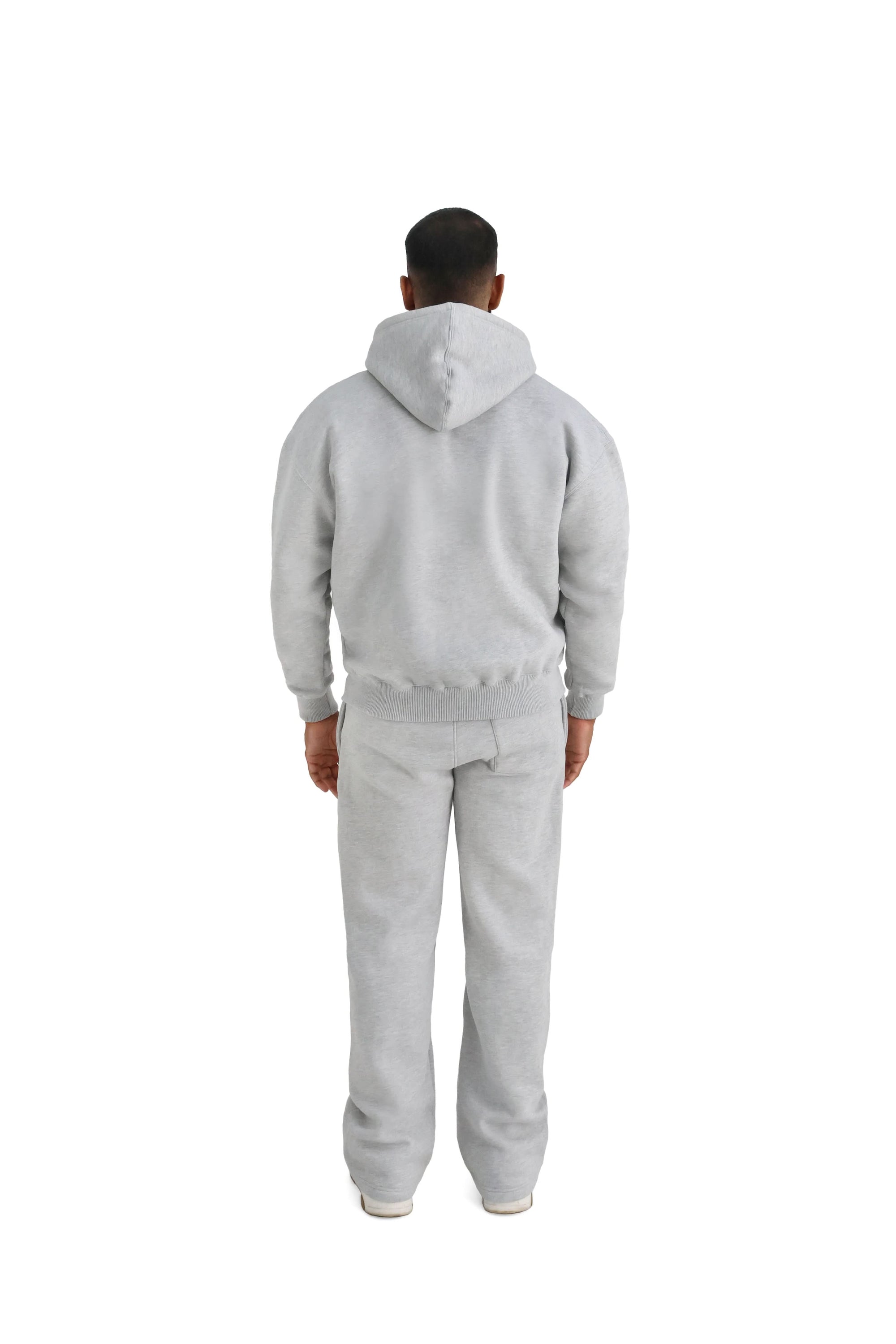 Ultra Luxury Oversized Zip Hoodies 550GSM grey 6