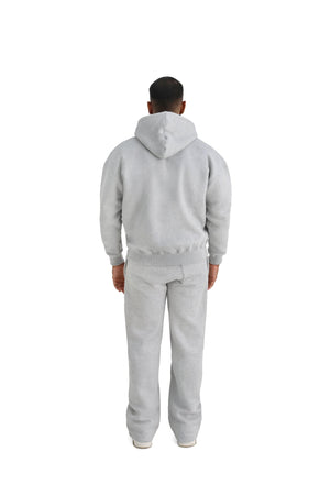 Ultra Luxury Oversized Zip Hoodies 550GSM grey 6