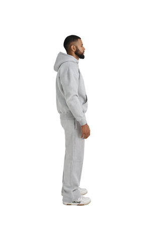 Ultra Luxury Oversized Zip Hoodies 550GSM grey 7