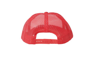 Wholesale Plain White and Red Foam Mesh Snap Back Cap