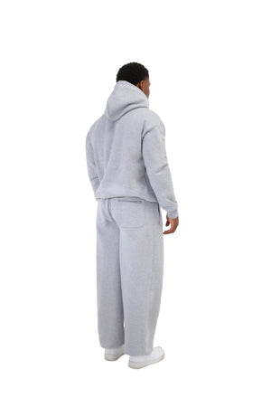Wide Leg Cuffed Joggers 330gsm grey 7
