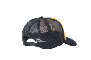 Wholesale Plain Yellow and Black Foam Mesh Snap Back Cap