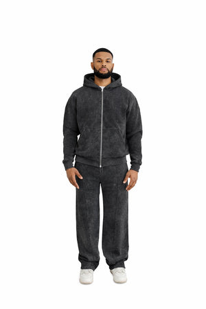 wide leg joggers acid wash 2