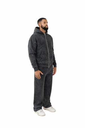 wide leg joggers acid wash 1