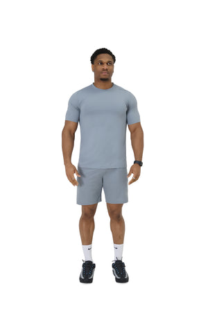 activewear short set grey 2