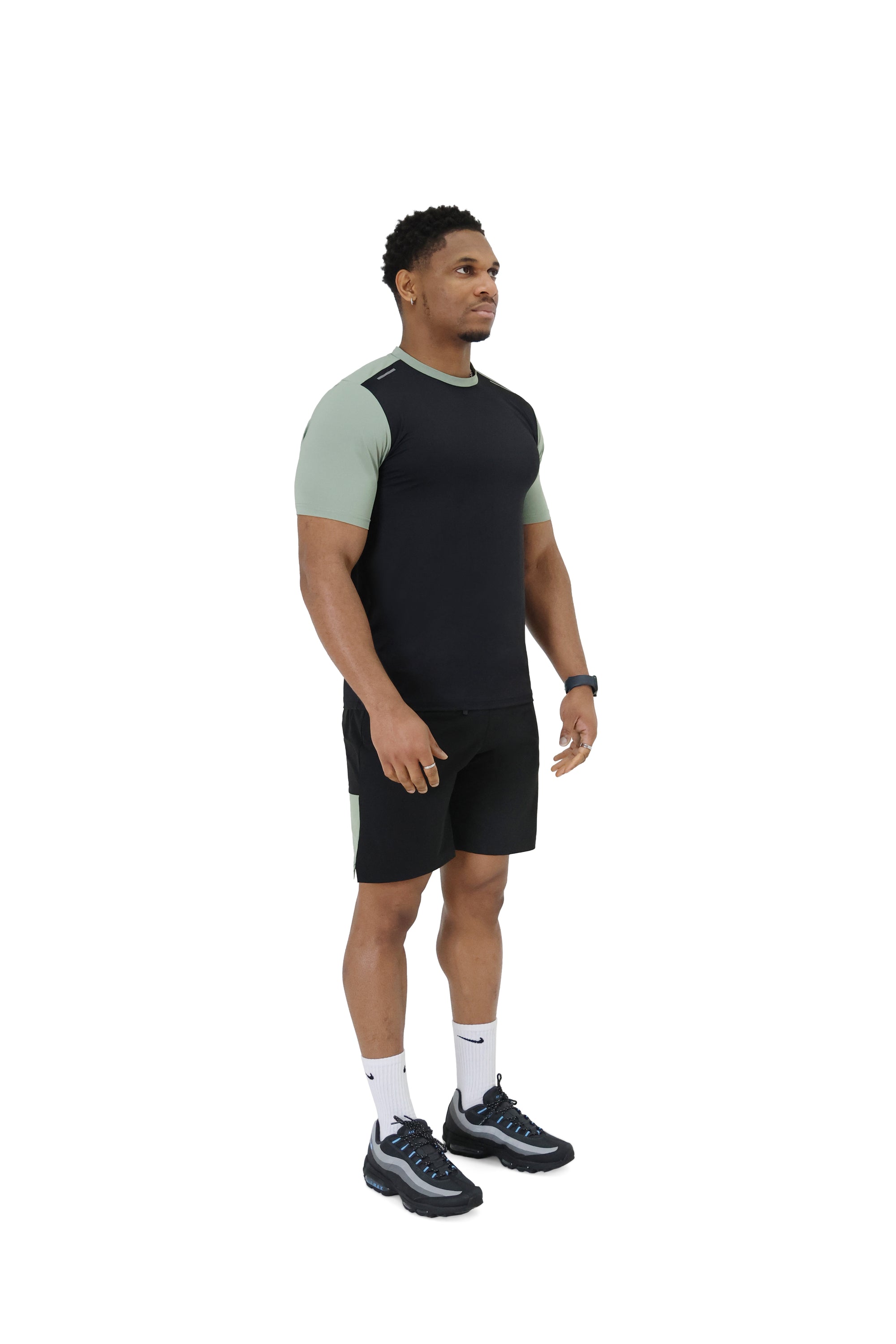 activewear shorts black/khaki 1