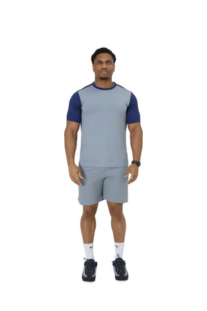 activewear shorts grey/blue 1