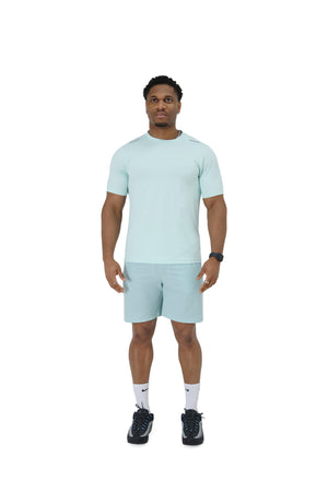 activewear shorts sets teal 2