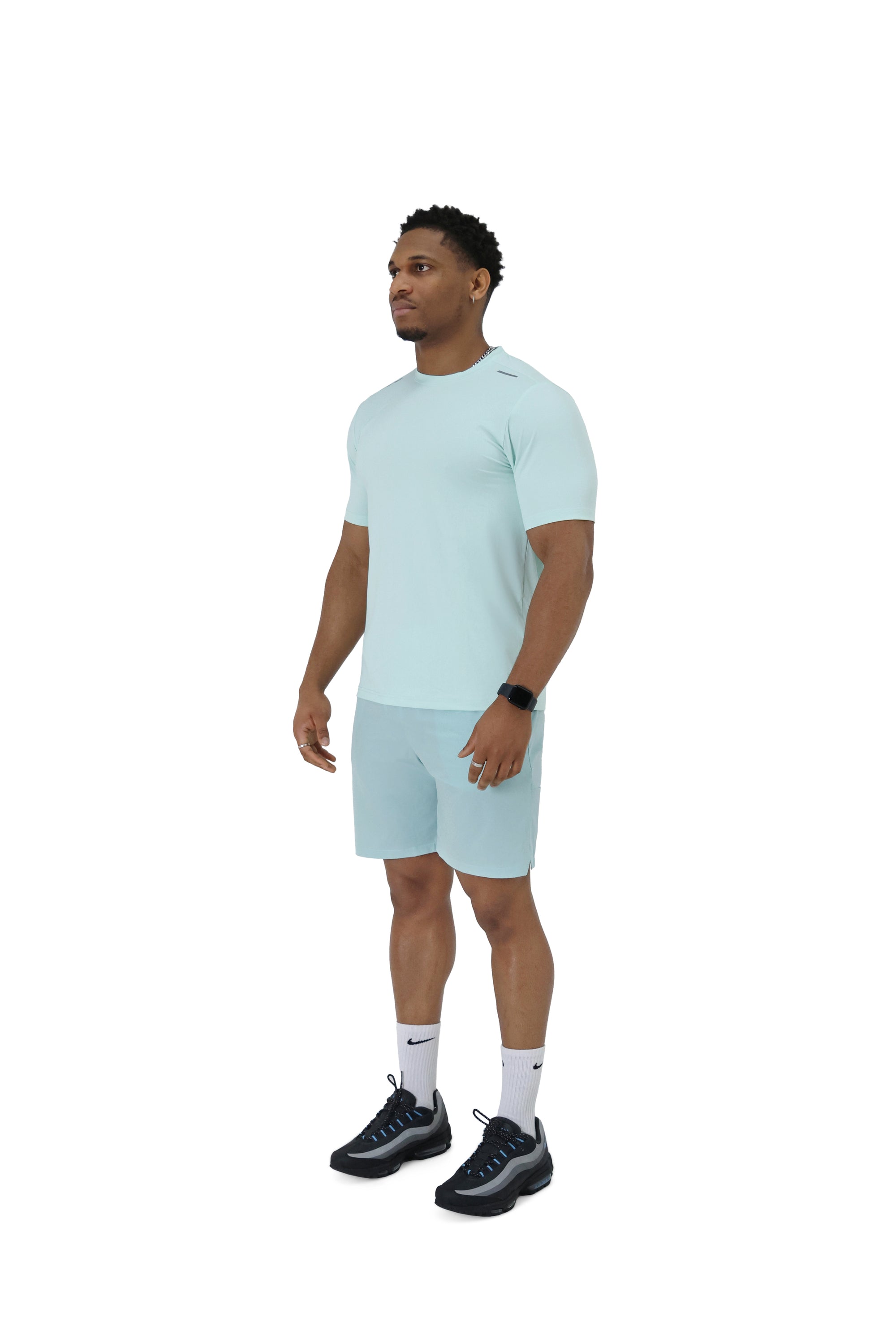 activewear shorts sets teal 3