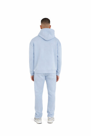 straight leg joggers pastel blue