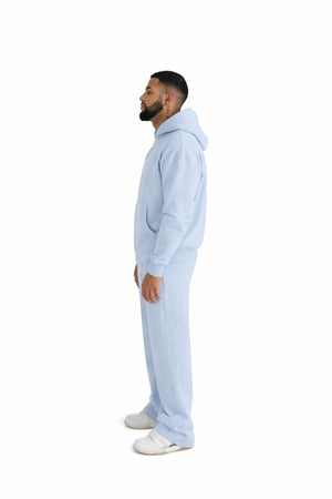 wide leg joggers pastel blue 4