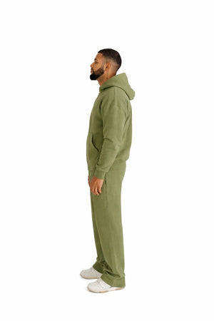 wide leg joggers khaki 4