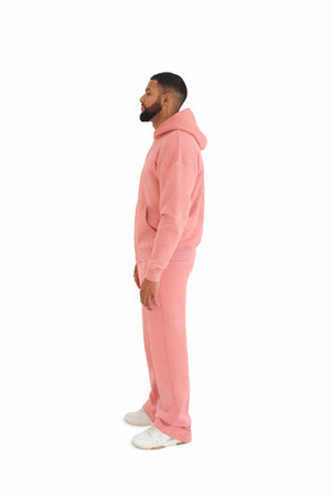 wide leg joggers pastel pink 4