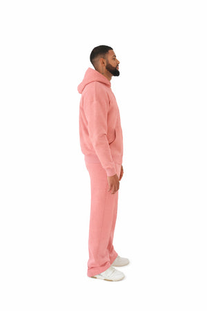 wide leg joggers pastel pink 7