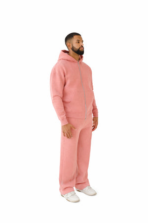 wide leg joggers pastel pink 1