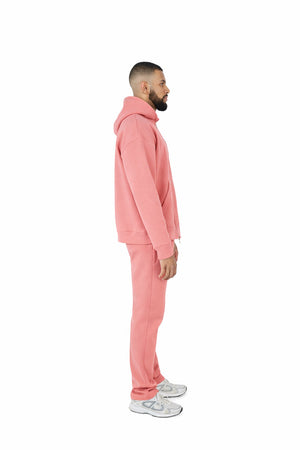 straight leg joggers pastel pink