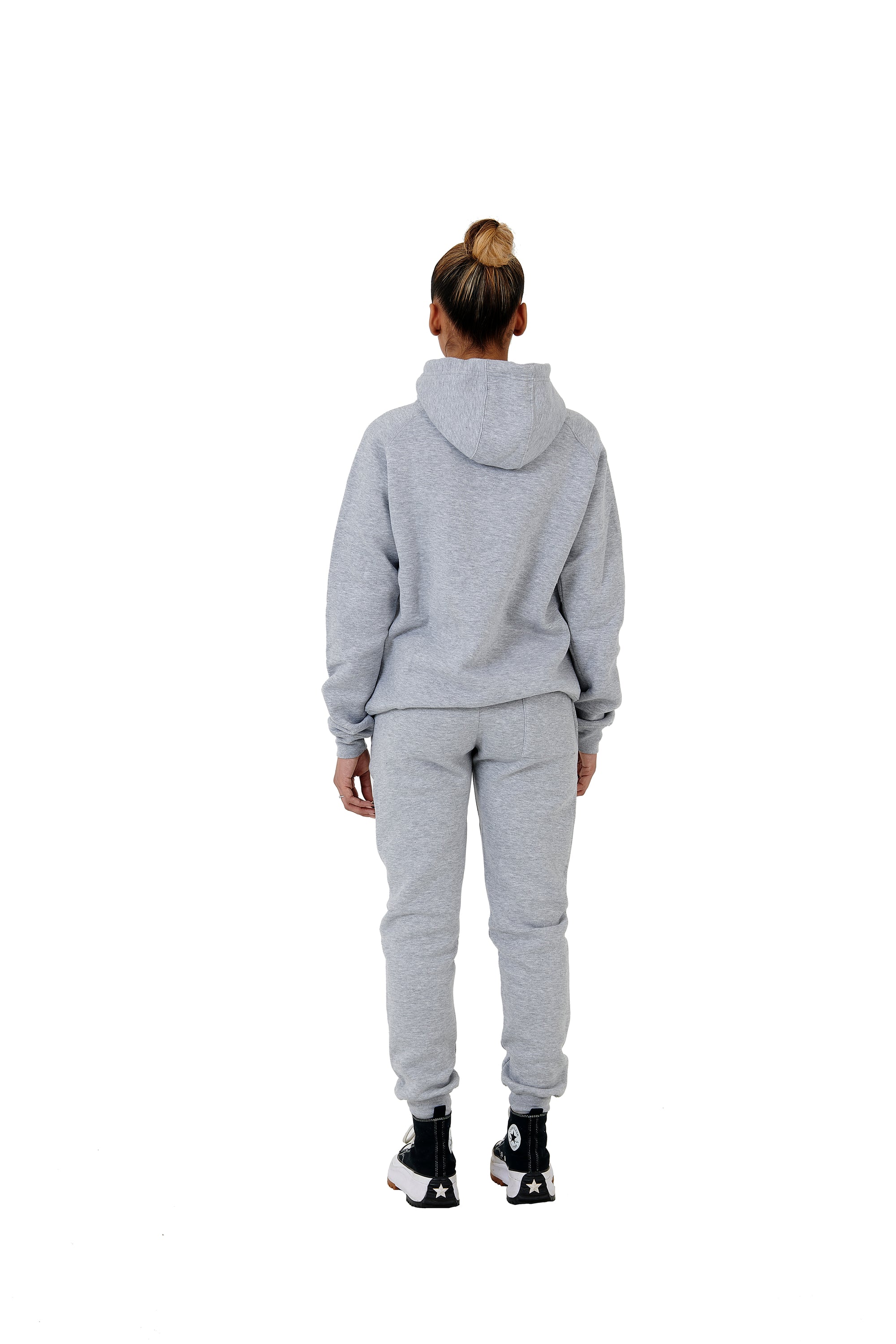 Wholesale Plain Grey Slim Relaxed Fit Hoodie and Grey Slim Fit Jogging Bottoms