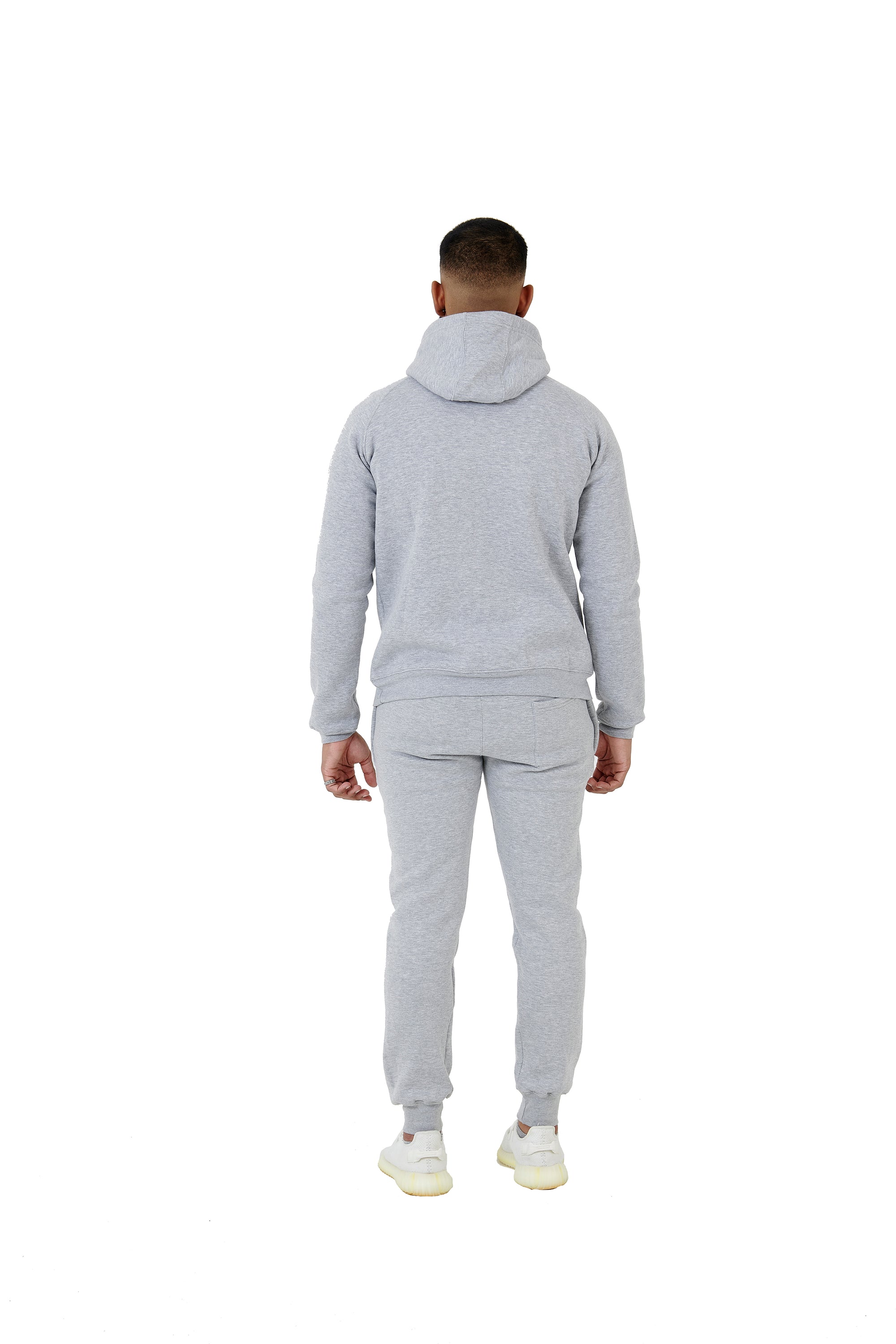 Wholesale Plain Black Slim Fit Hoodie and Black Slim Fit Jogging Bottoms