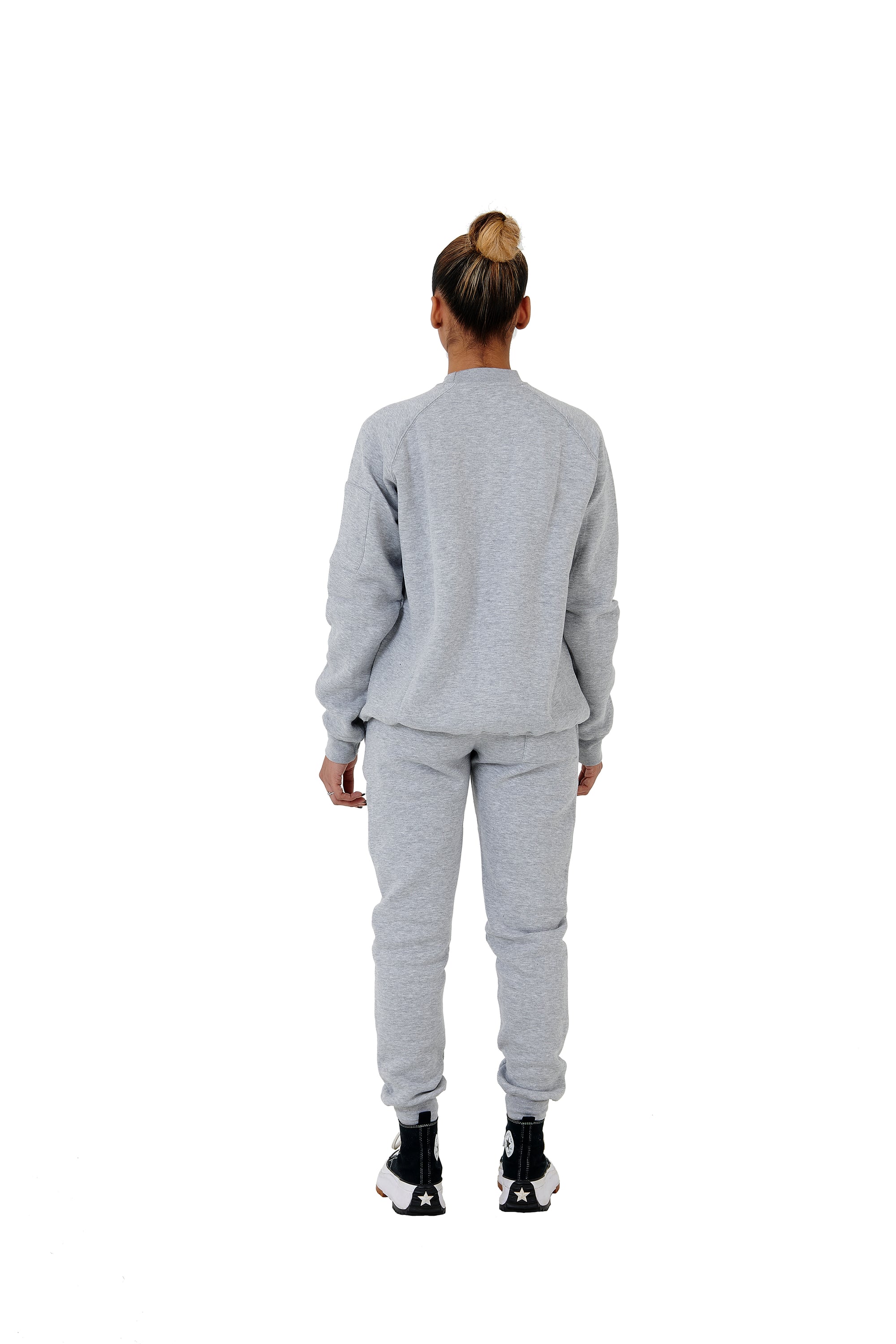 Wholesale Slim Fit Grey Sweater and Grey Joggers Unisex