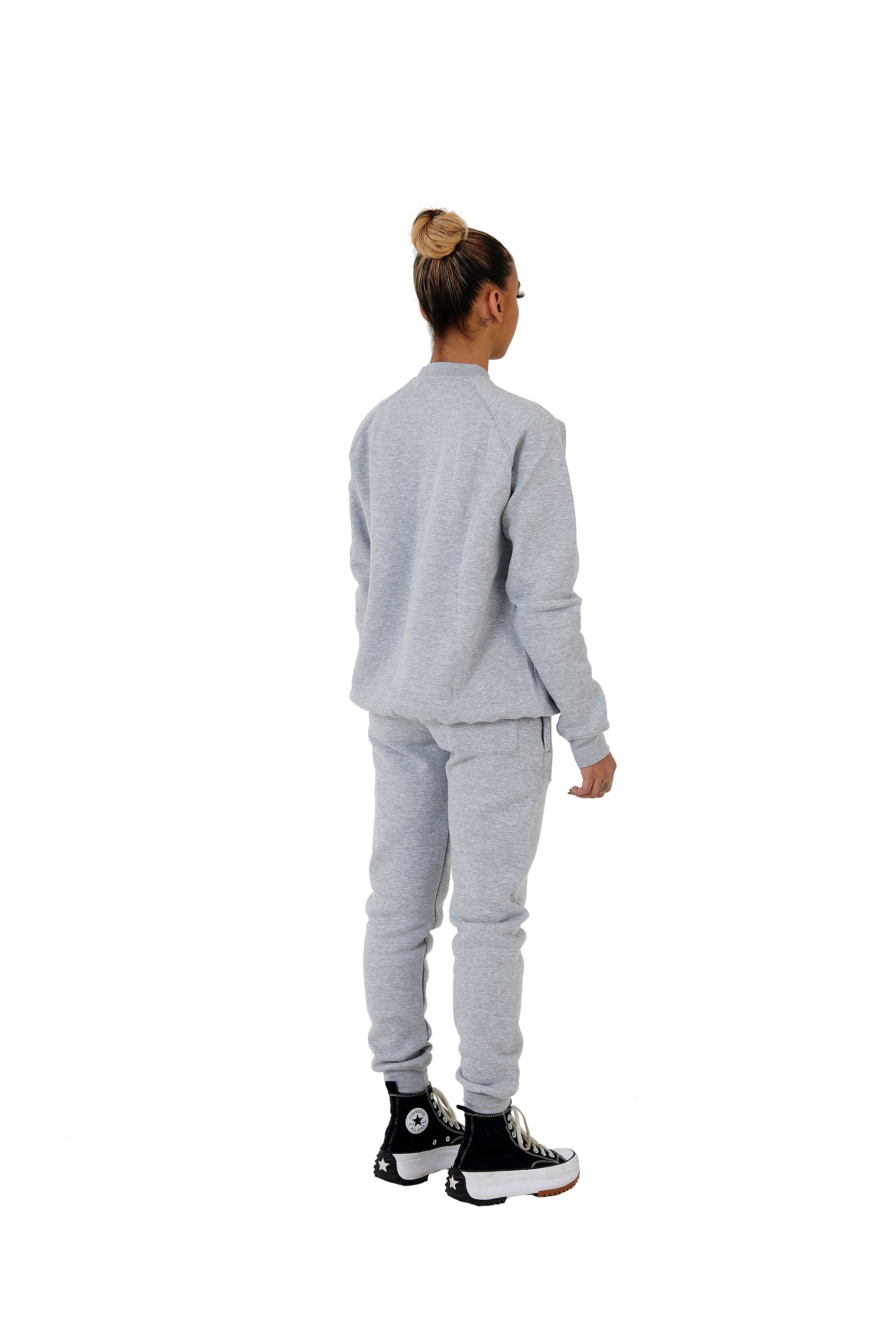 Wholesale Slim Fit Grey Sweater and Grey Joggers Unisex