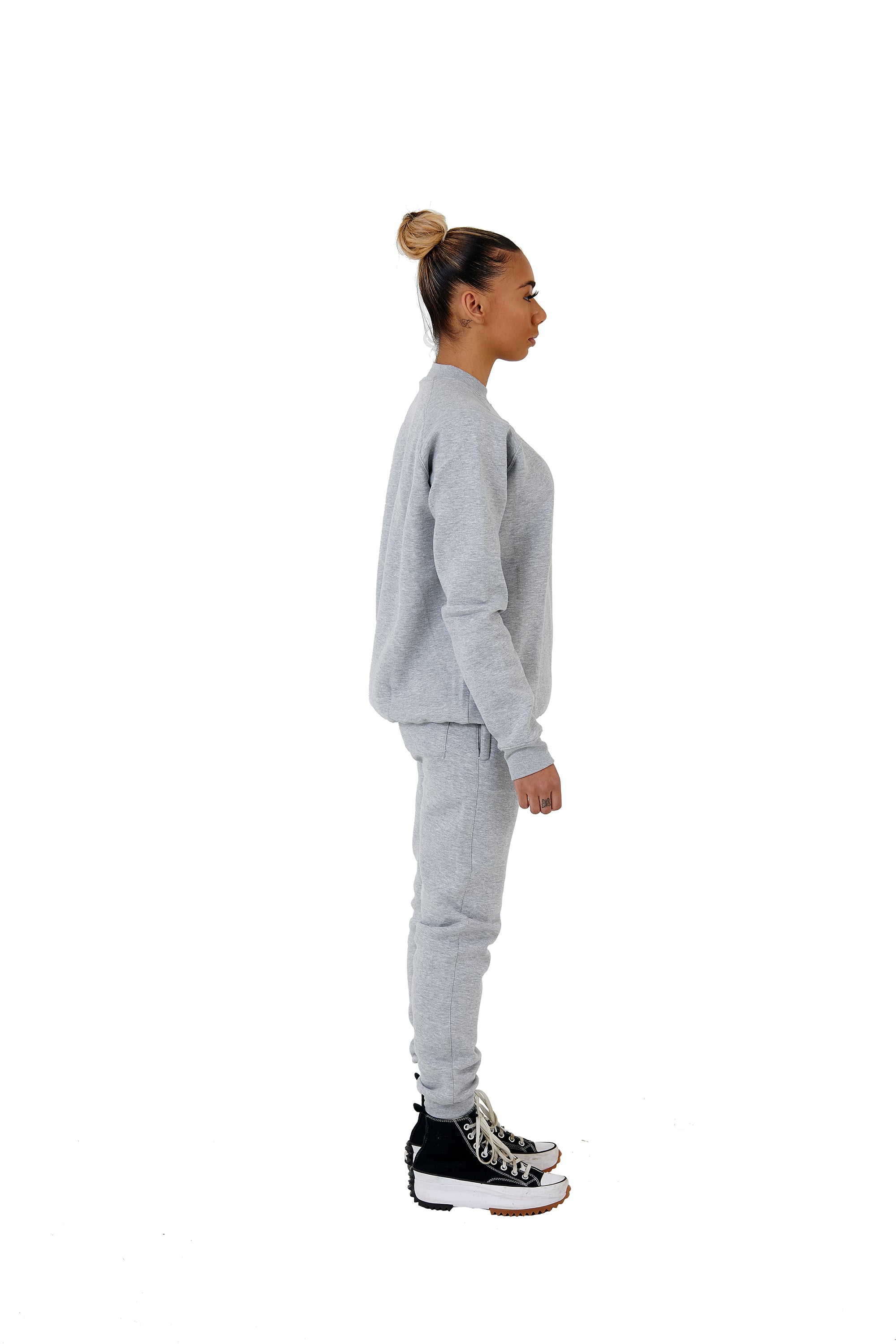 Wholesale Slim Fit Grey Sweater and Grey Joggers Unisex