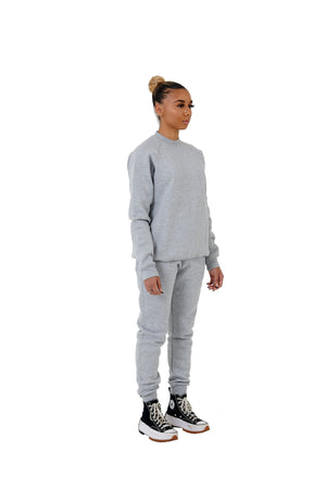 Wholesale Slim Fit Grey Sweater and Grey Joggers Unisex