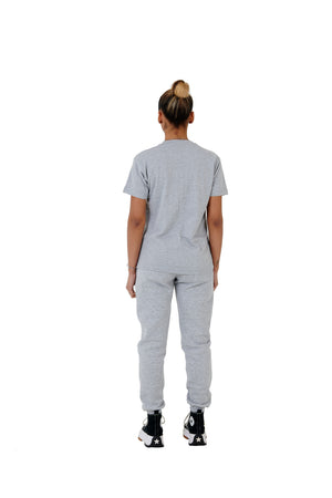 Wholesale Plain Slim Relaxed Grey T-shirt and Grey Joggers