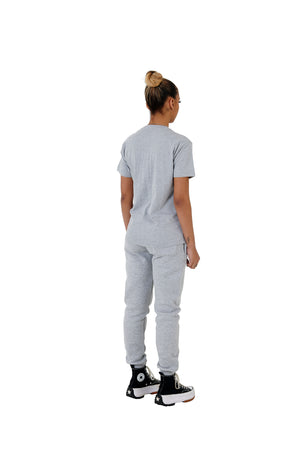 Wholesale Plain Slim Relaxed Grey T-shirt and Grey Joggers