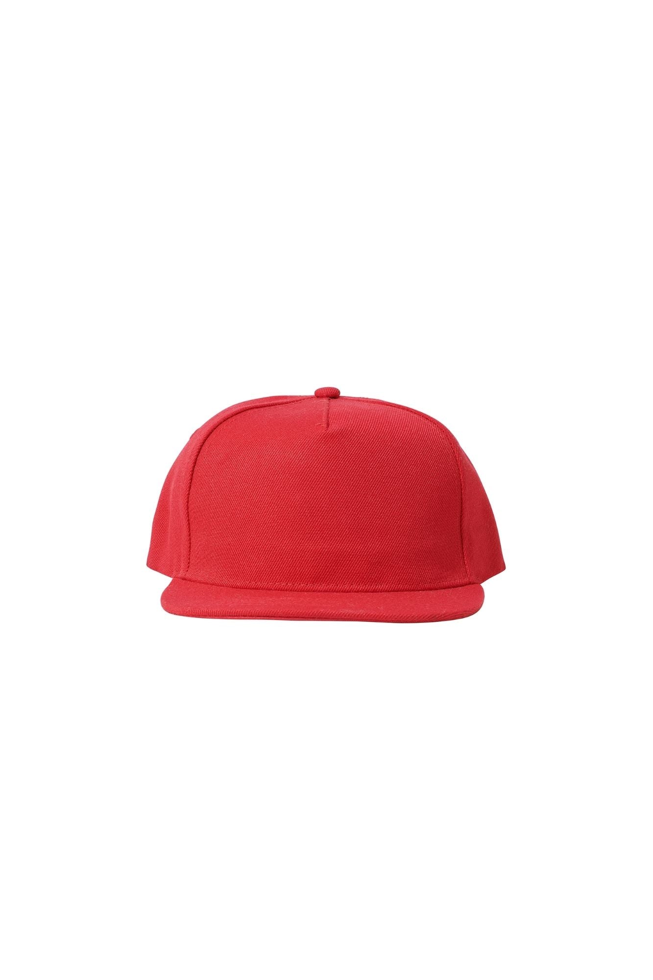 The Flat Peak Snap Back features visible stitching and adjustable back is available at wholesale prices 