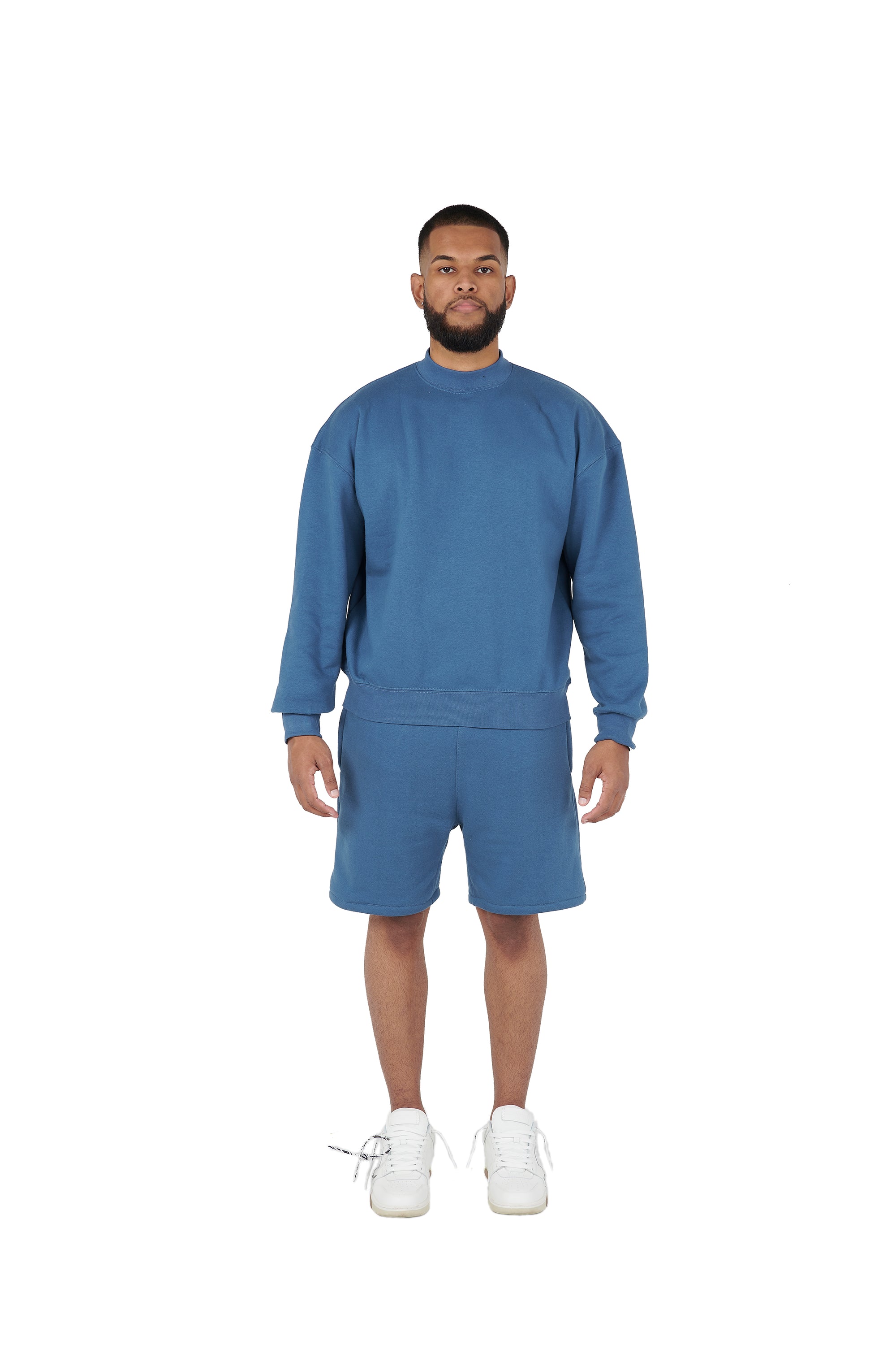 The plain over-sized sweatshirt and the over-sized shorts are available at wholesale prices