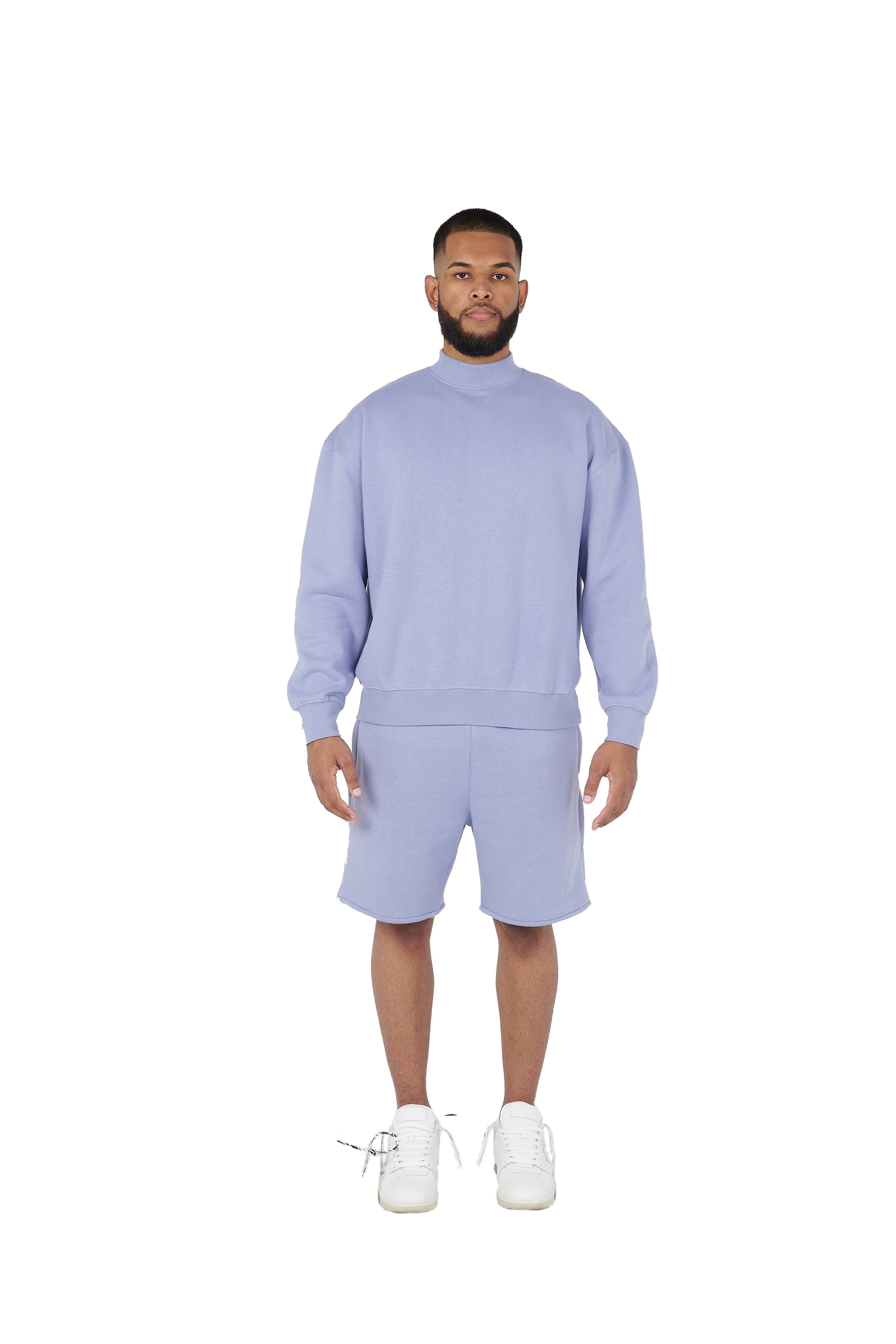 Lavender oversized tracksuit shorts high quality 