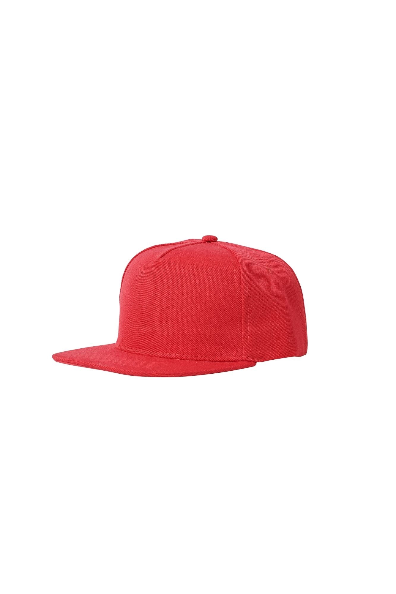 The Flat Peak Snap Back features visible stitching and adjustable back is available at wholesale prices 