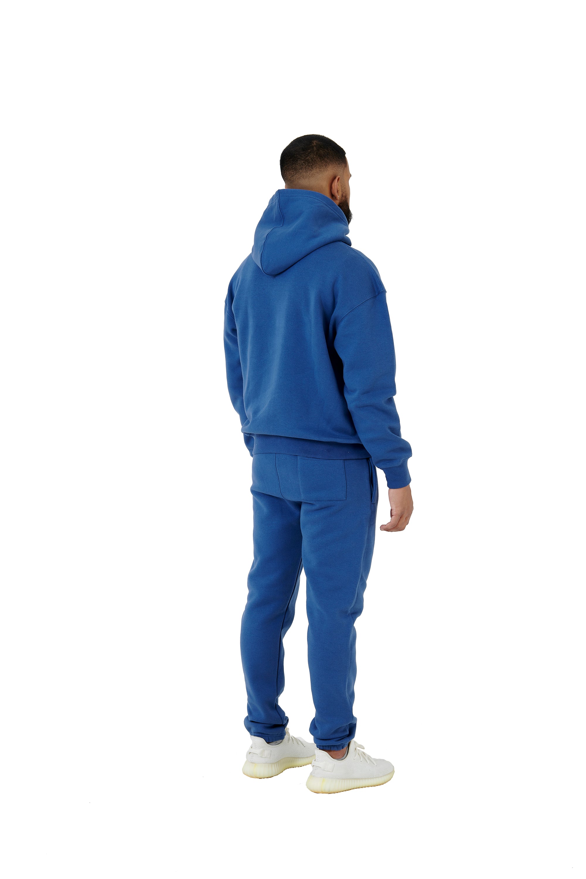 Wholesale Plain Navy Over Sized Hoodie and Navy Over Sized Jogging Bottoms