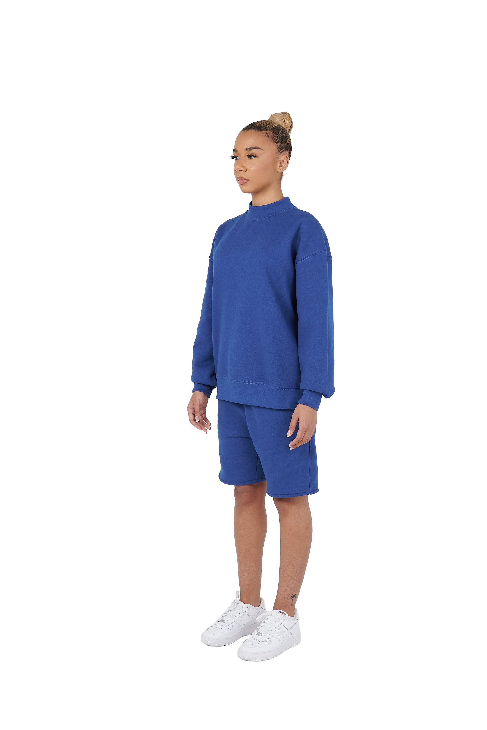 Blue oversized tracksuit shorts high quality 