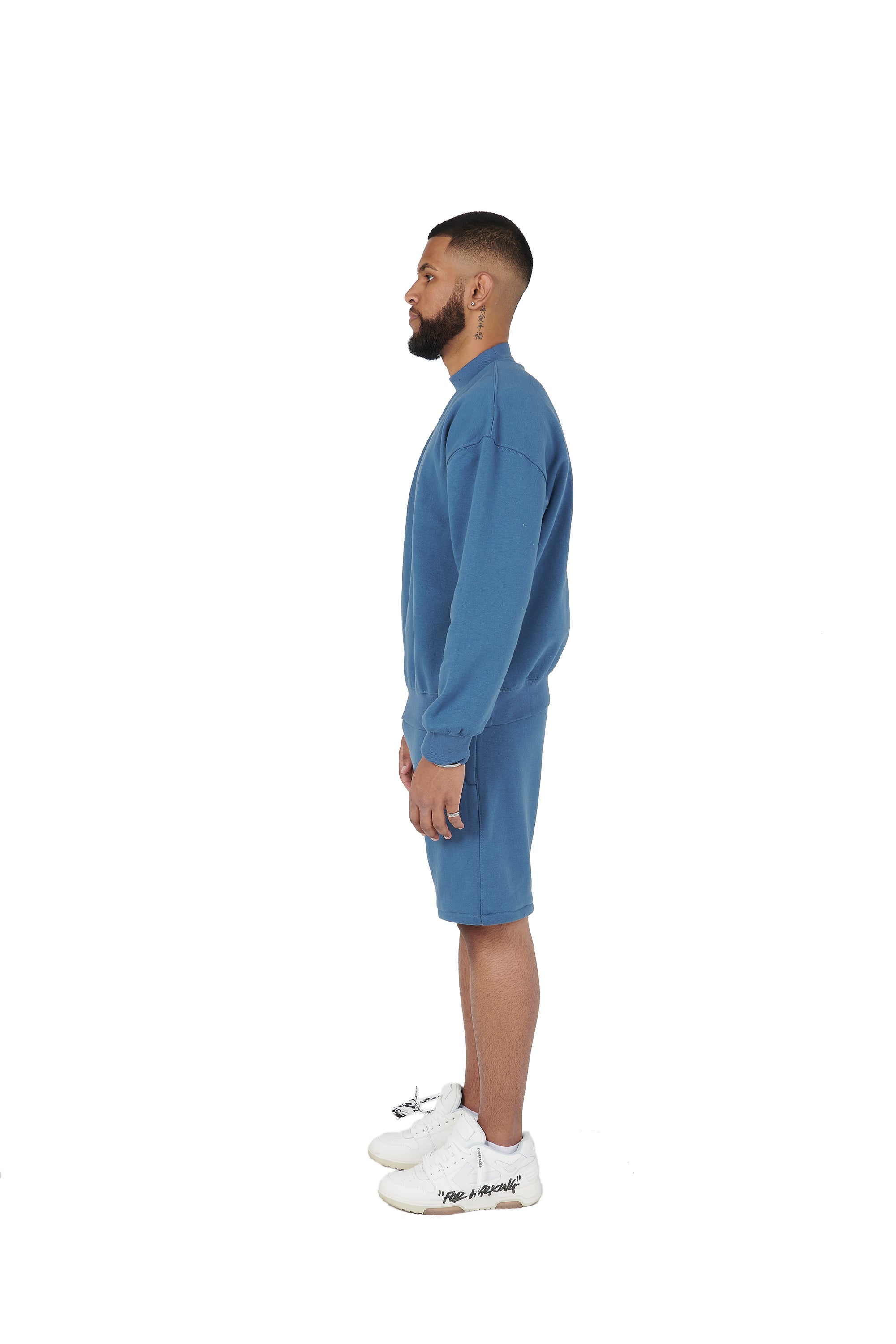 The plain over-sized sweatshirt and the over-sized shorts are available at wholesale prices