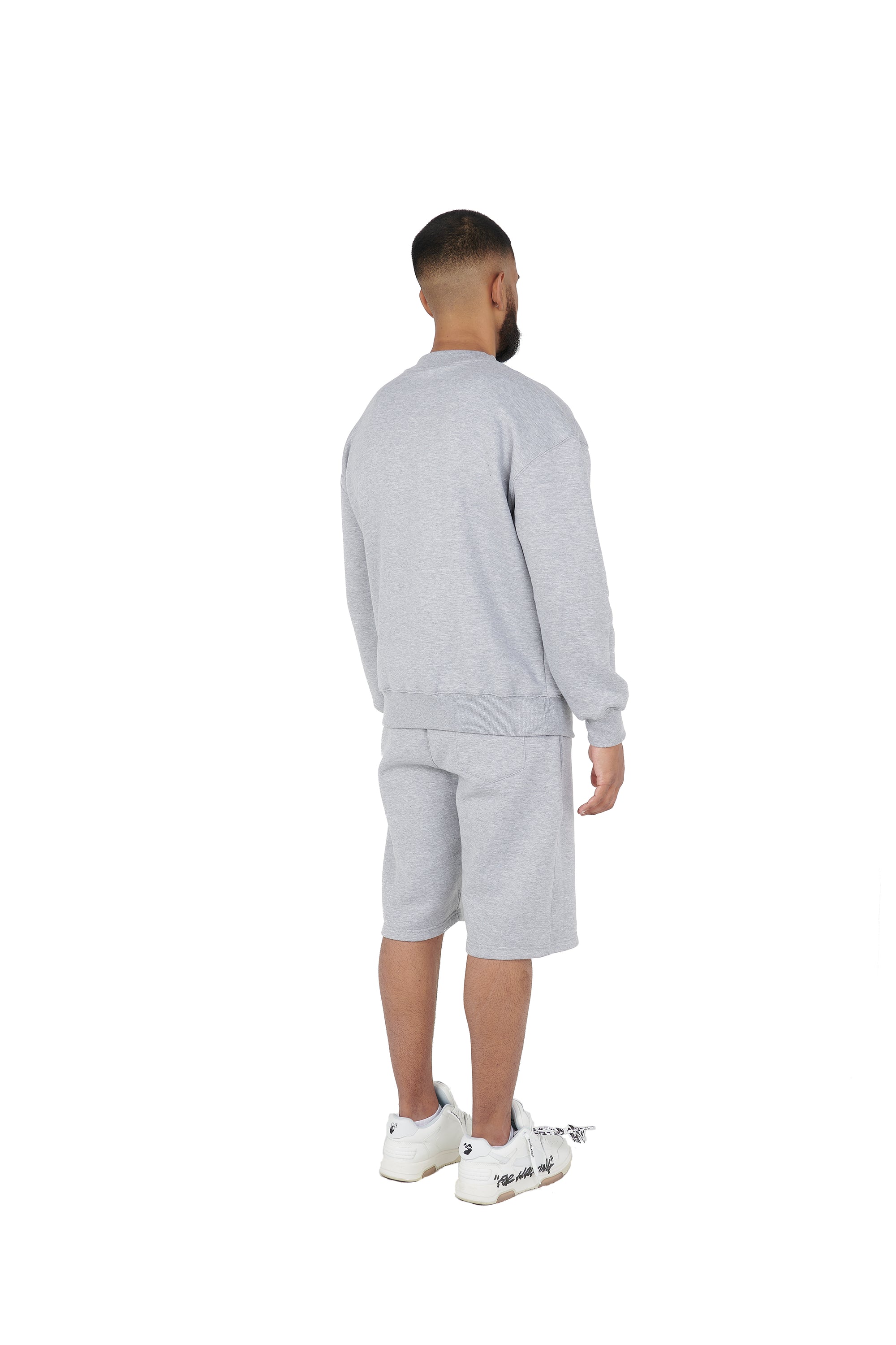 Grey oversized tracksuit shorts high quality 