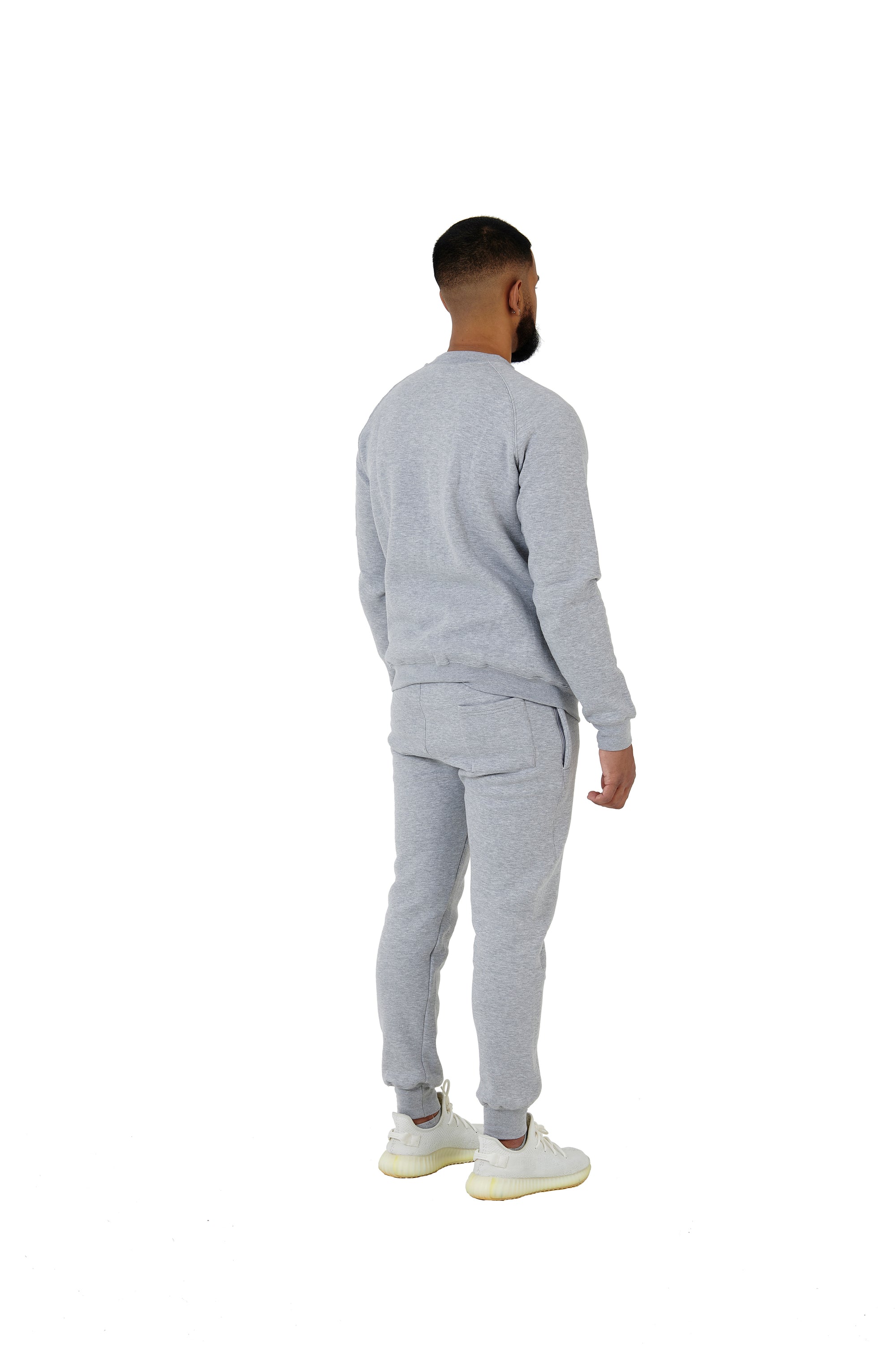 Wholesale Slim Fit Grey Sweater and Grey Joggers Unisex