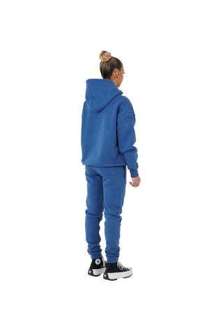 Wholesale Plain Navy Over Sized Hoodie and Navy Over Sized Jogging Bottoms