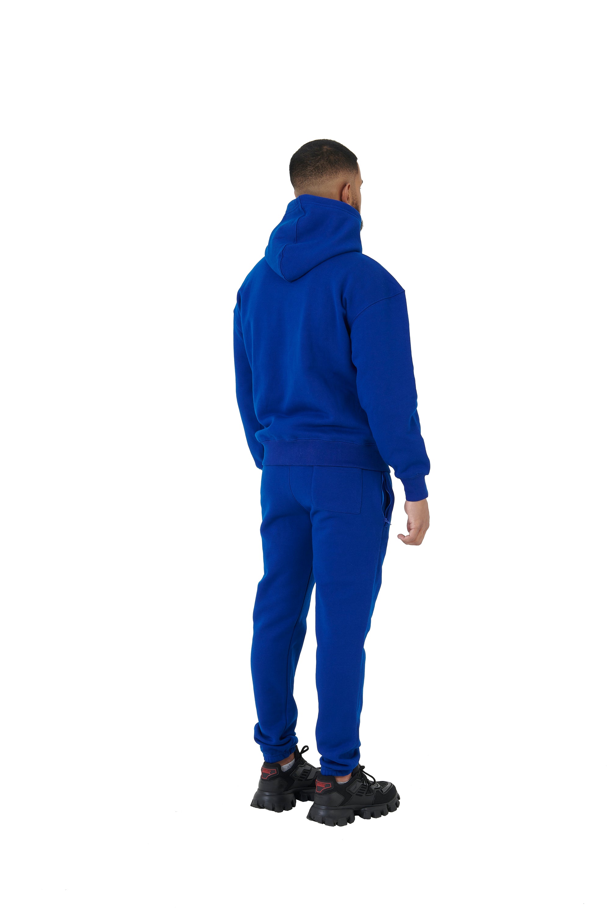 Wholesale Plain Royal Blue Over Sized Jogging Bottoms and Plain Royal Blue Oversized Hoodie