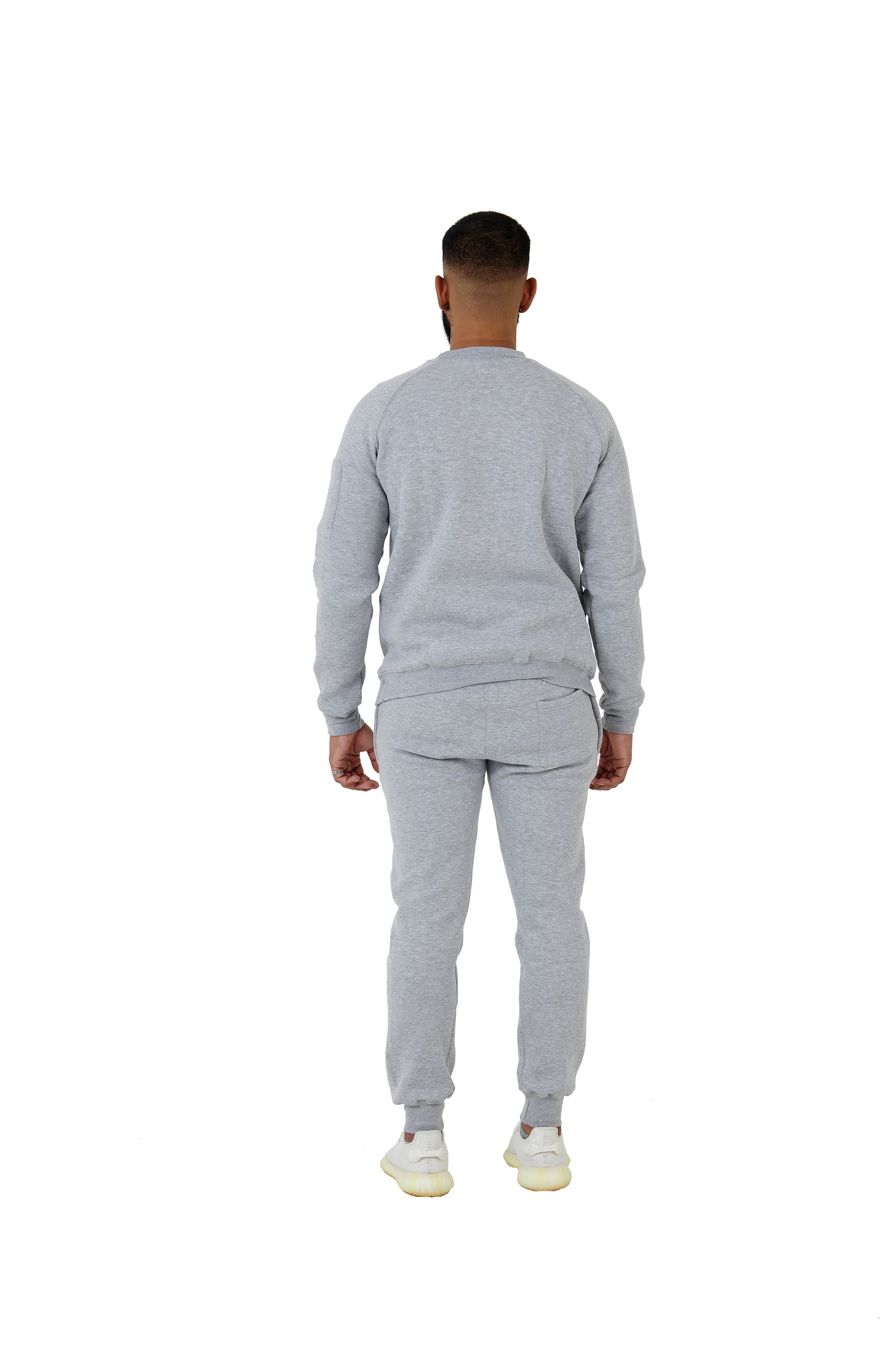 Wholesale Slim Fit Grey Sweater and Grey Joggers Unisex