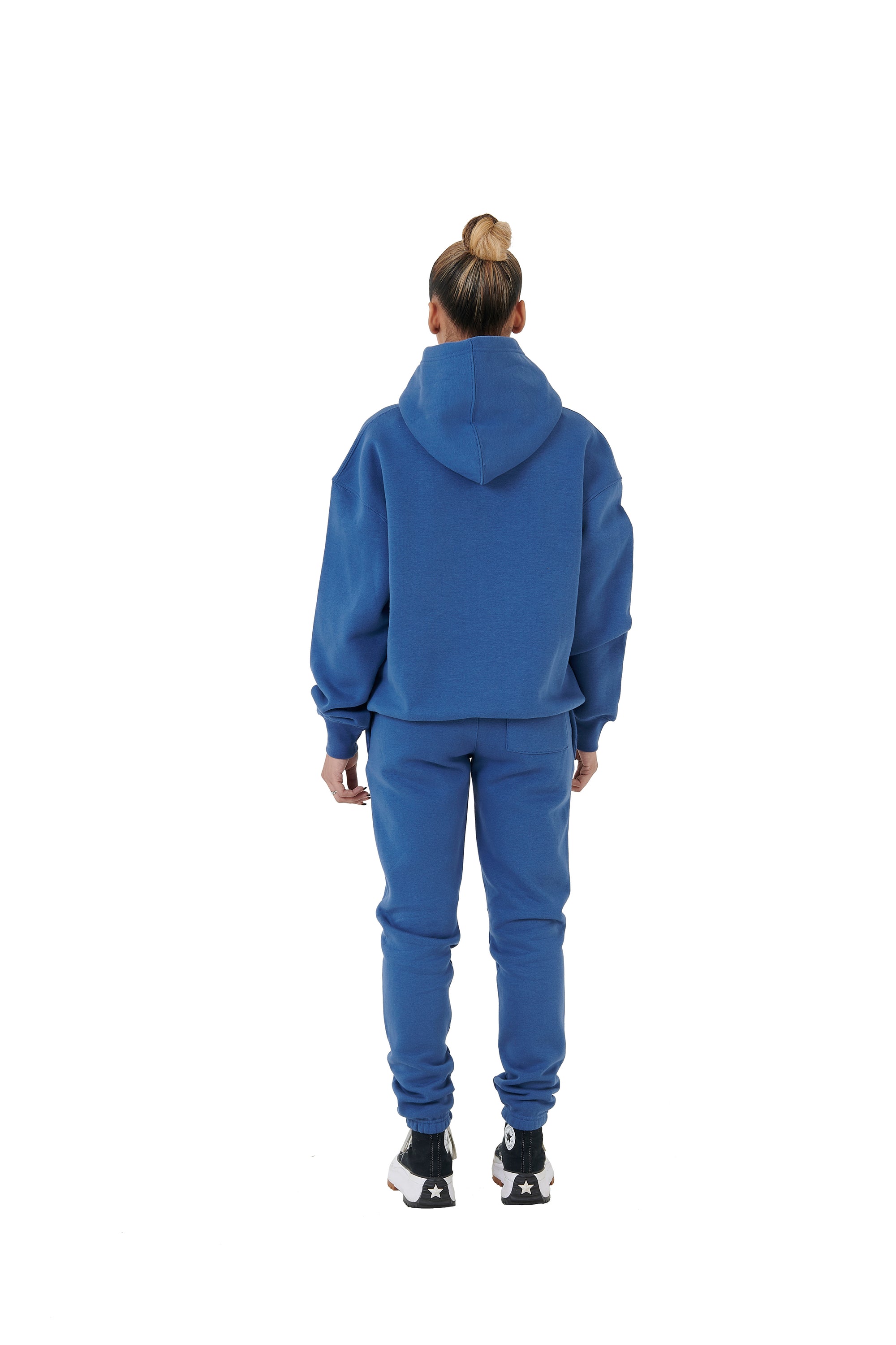 Wholesale Plain Navy Over Sized Jogging Bottoms and Plain Navy Oversized Hoodie