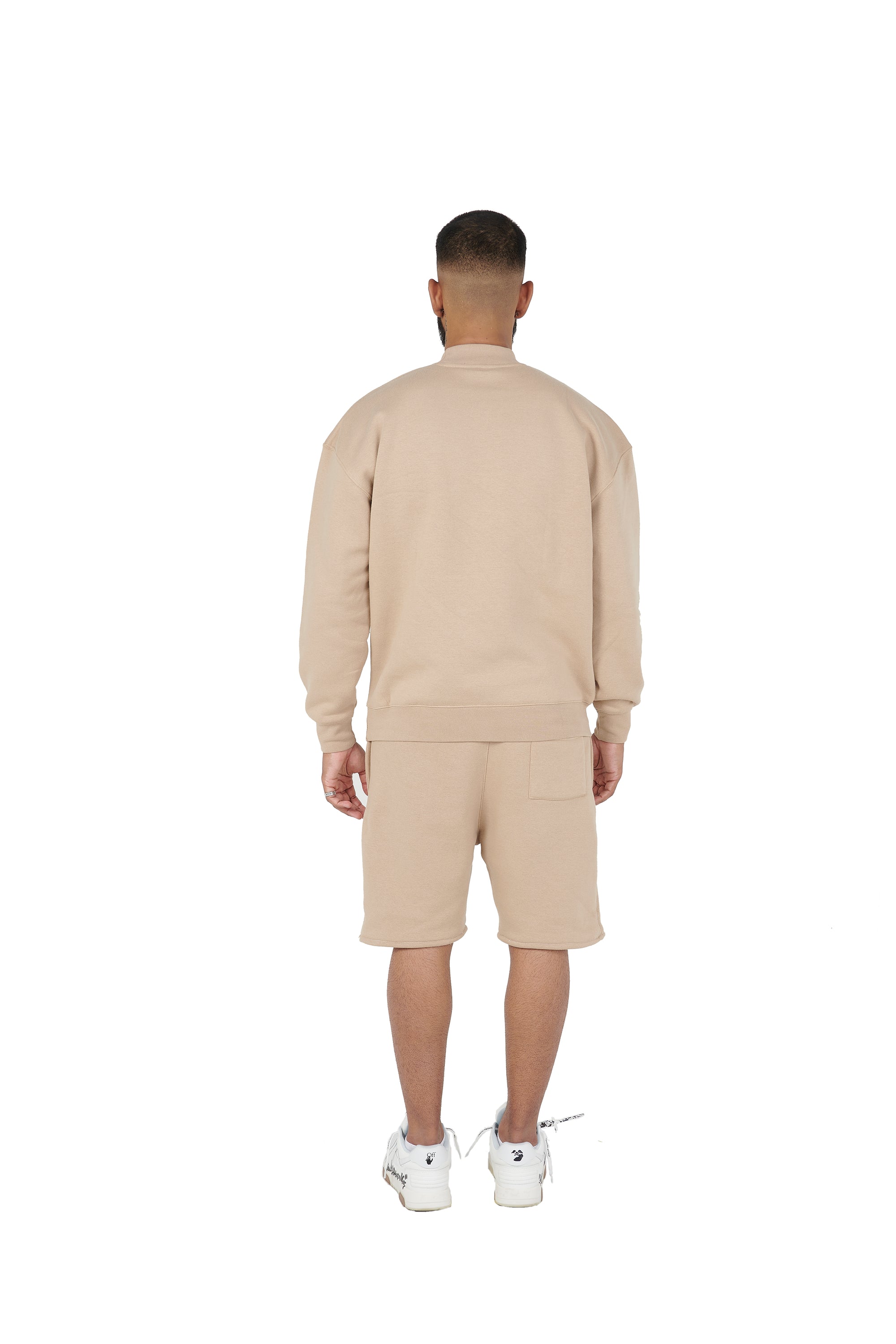 The plain over-sized sweatshirt and the over-sized shorts are available at wholesale prices