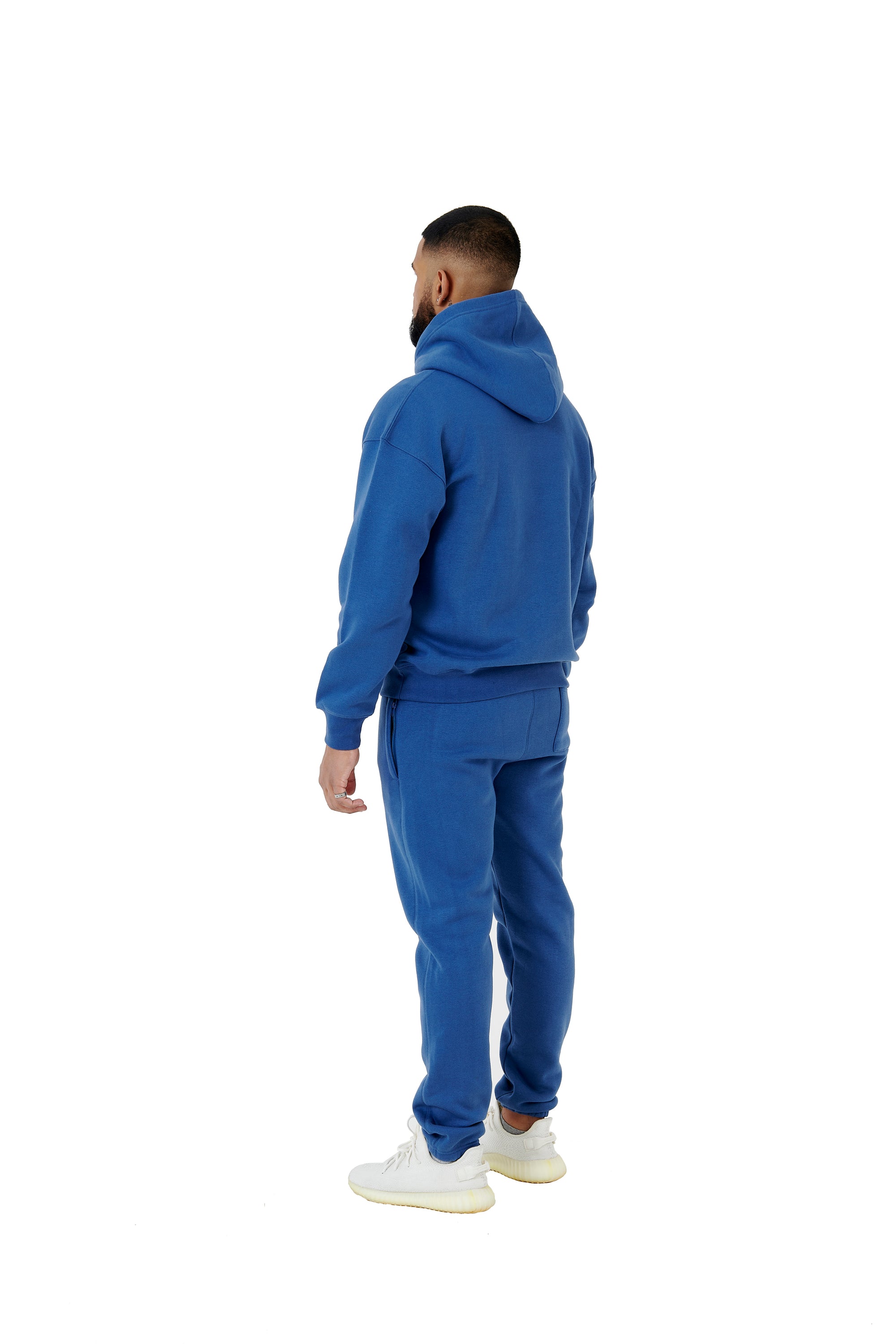 Wholesale Plain Navy Over Sized Hoodie and Navy Over Sized Jogging Bottoms