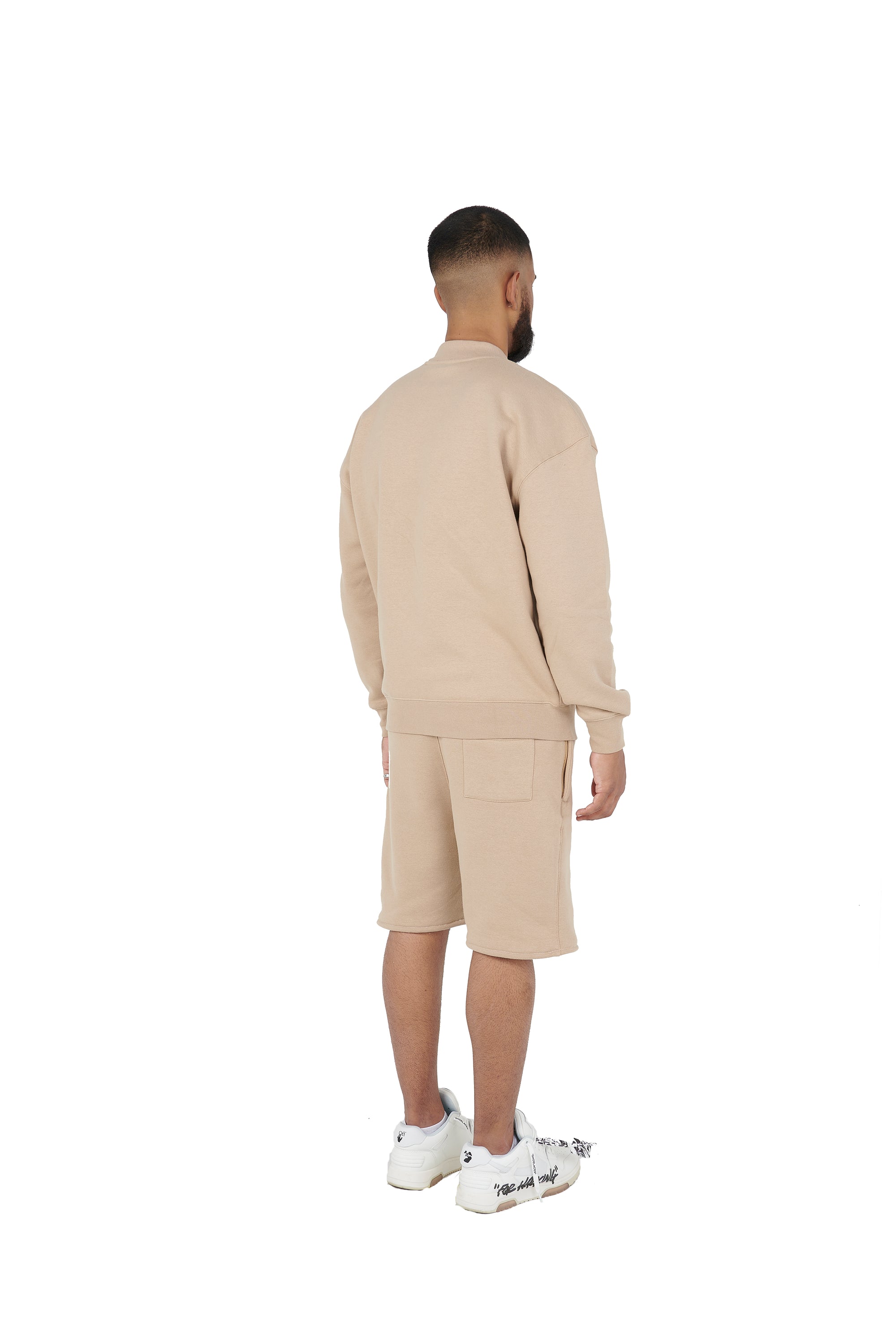 The plain over-sized sweatshirt and the over-sized shorts are available at wholesale prices