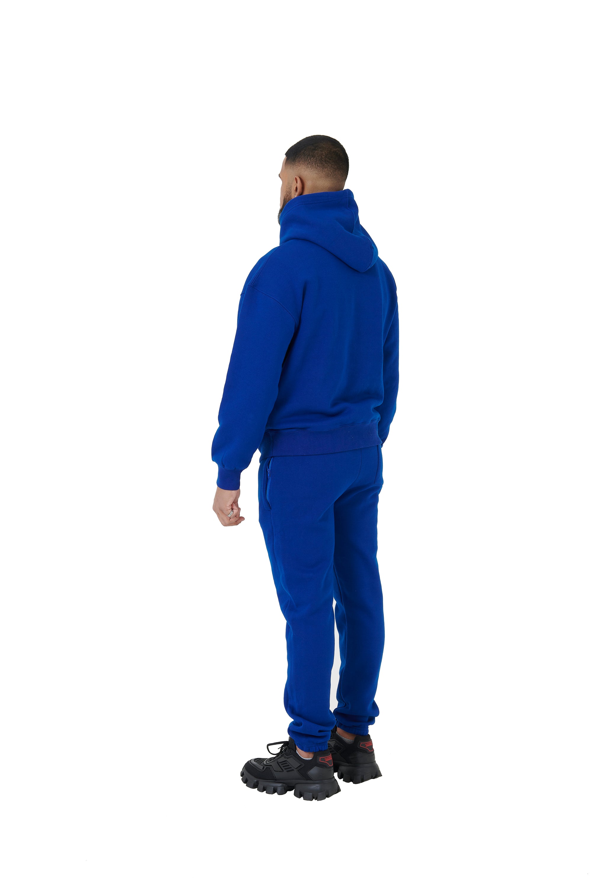 Wholesale Plain Royal Blue Over Sized Hoodie and Royal Blue Over Sized Jogging Bottoms