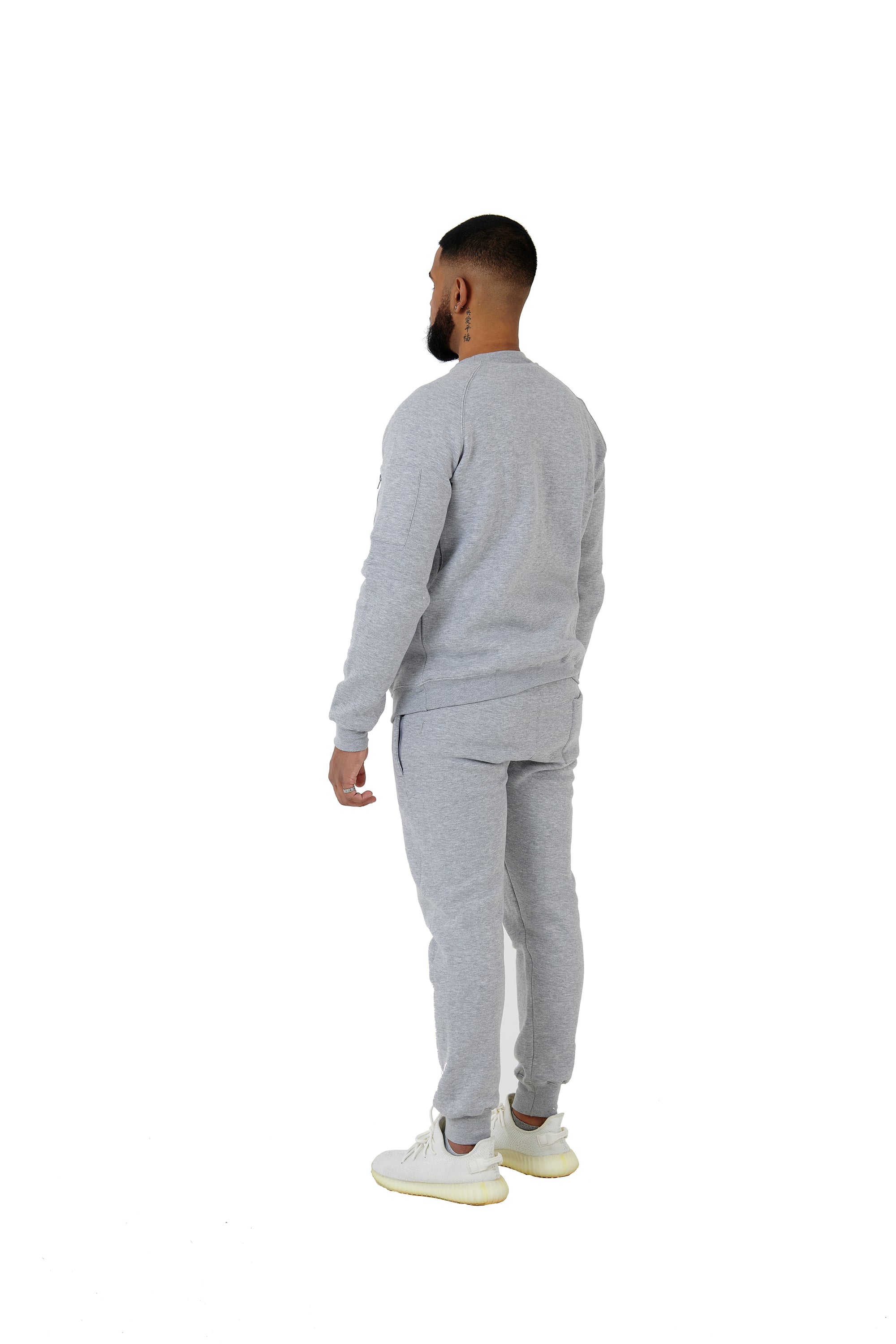 Wholesale Slim Fit Grey Sweater and Grey Joggers Unisex