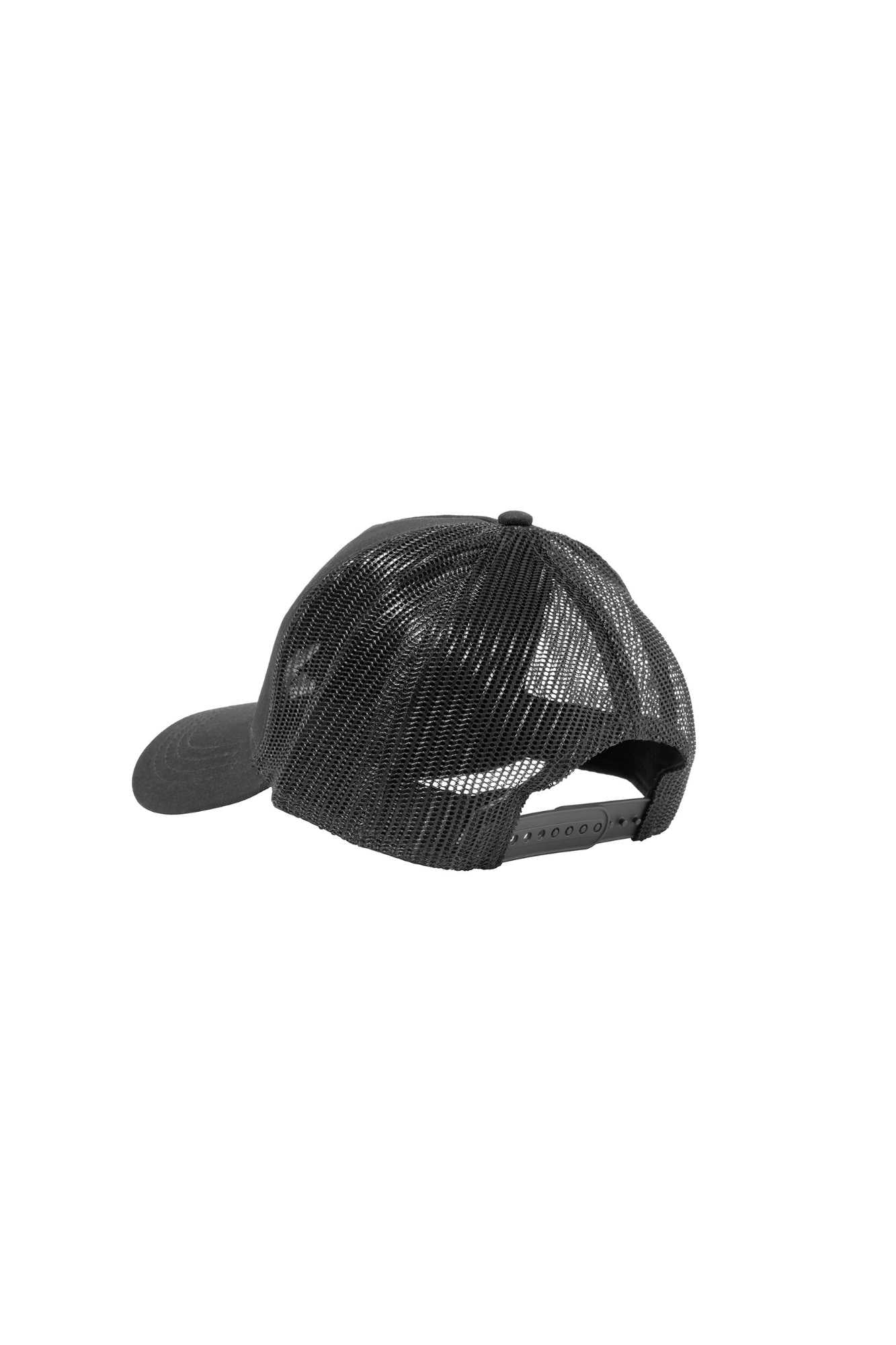 Caps at wholesale prices with mesh peaks and visible stitching.