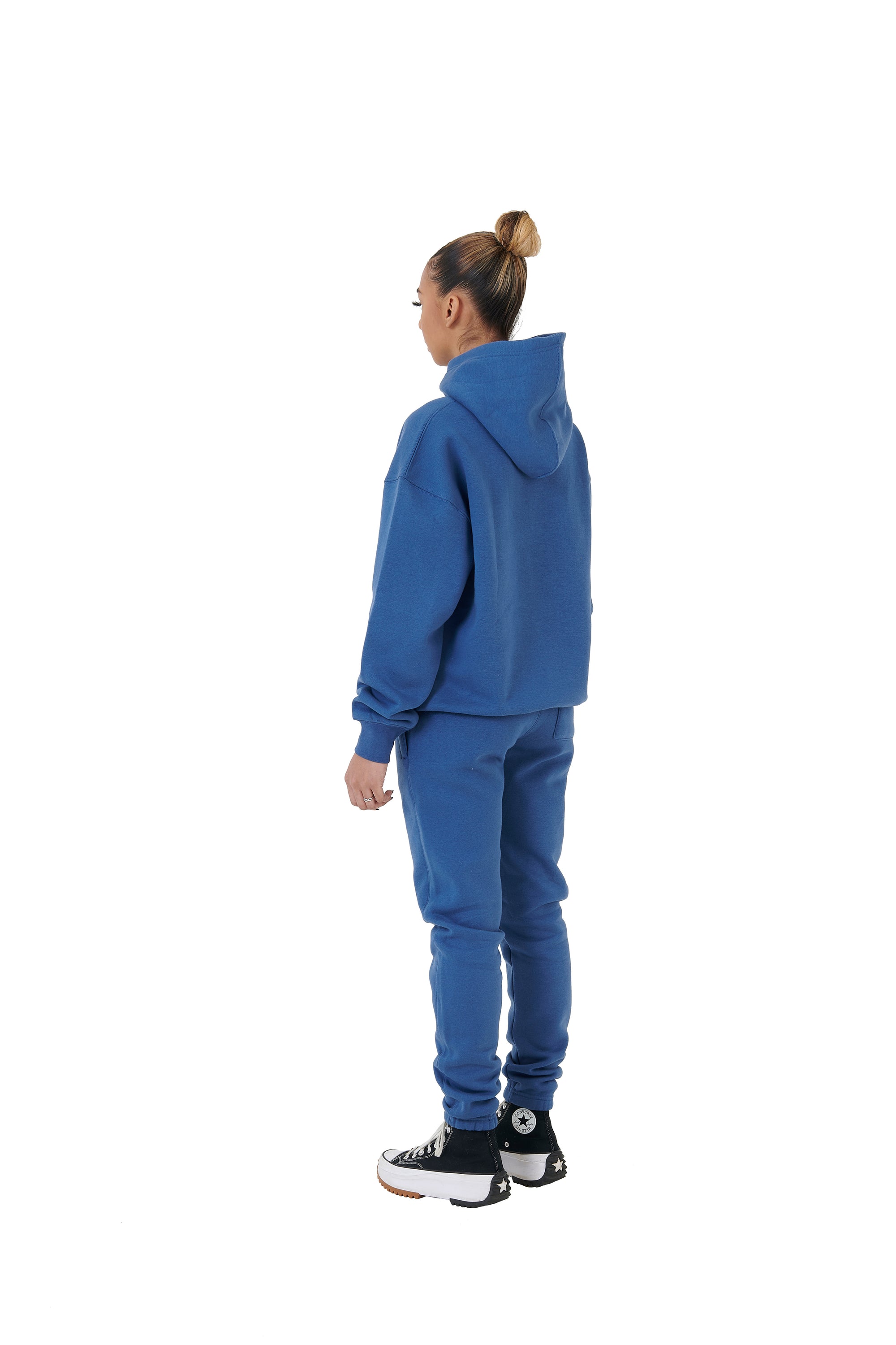 Wholesale Plain Navy Over Sized Hoodie and Navy Over Sized Jogging Bottoms