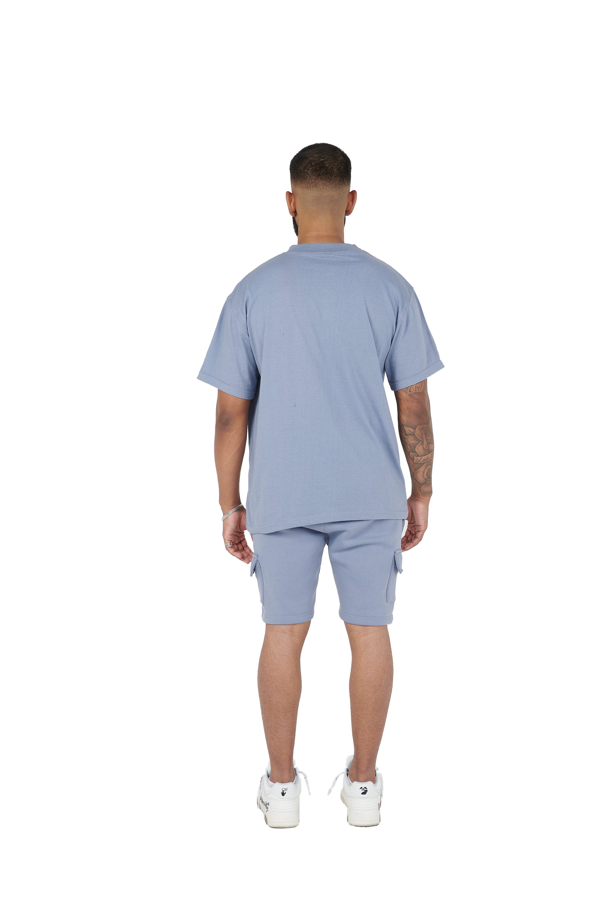 Cargo Slim Fit Shorts and Plain White Oversized T-shirts at wholesale prices