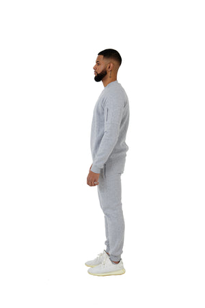 Wholesale Slim Fit Grey Sweater and Grey Joggers Unisex